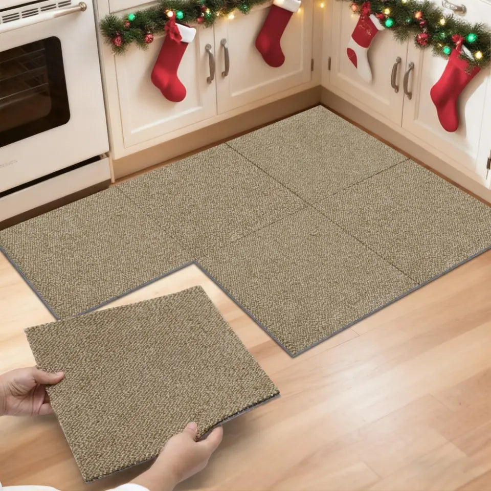 12x12 6 Pack Beige Scater Mats
