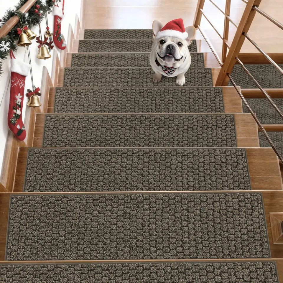 14 Set Greyish Brown Honeycomb Stair Treads