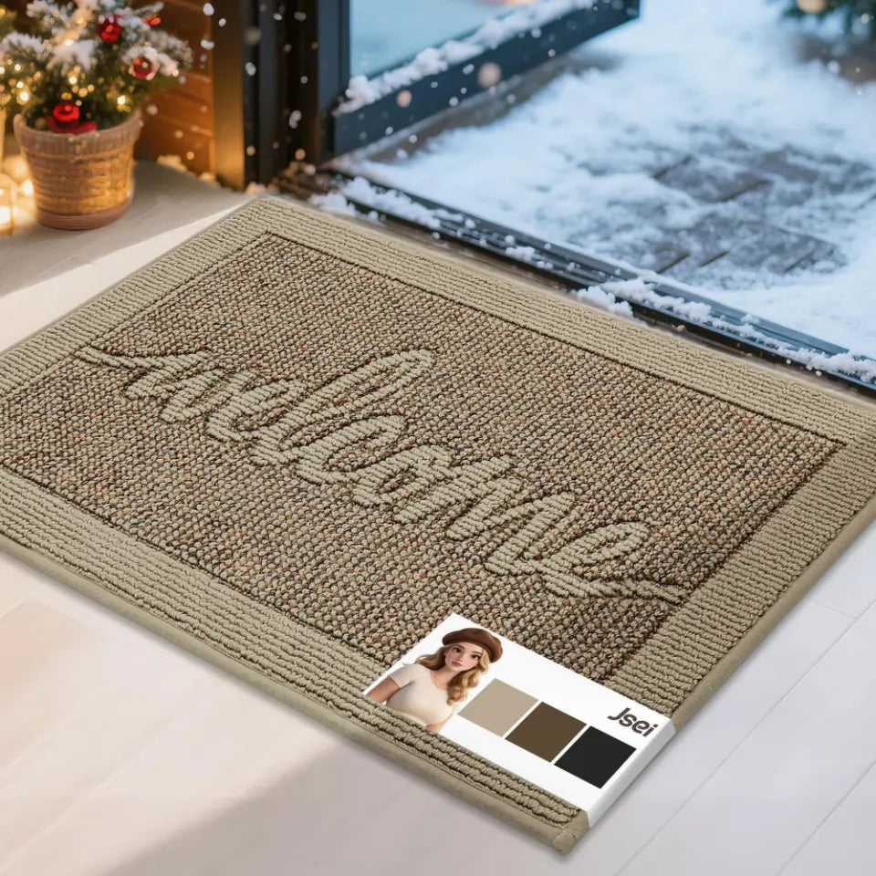 20x32 Beige Welcome Door Mat