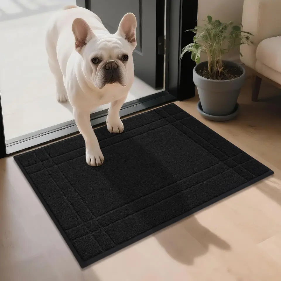 20x32 Black Double Bordered Muddy Mat