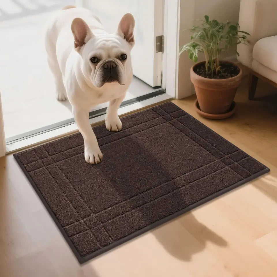 20x32 Brown Double Bordered Muddy Mat