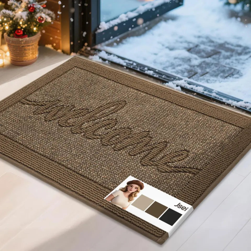 20x32 Brown Welcome Door Mat