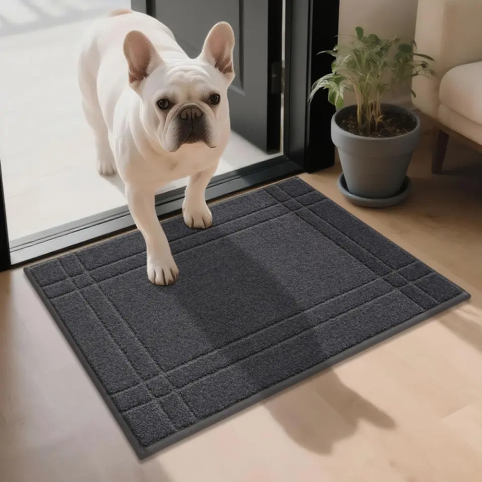 20x32 Dark Grey Double Bordered Muddy Mat