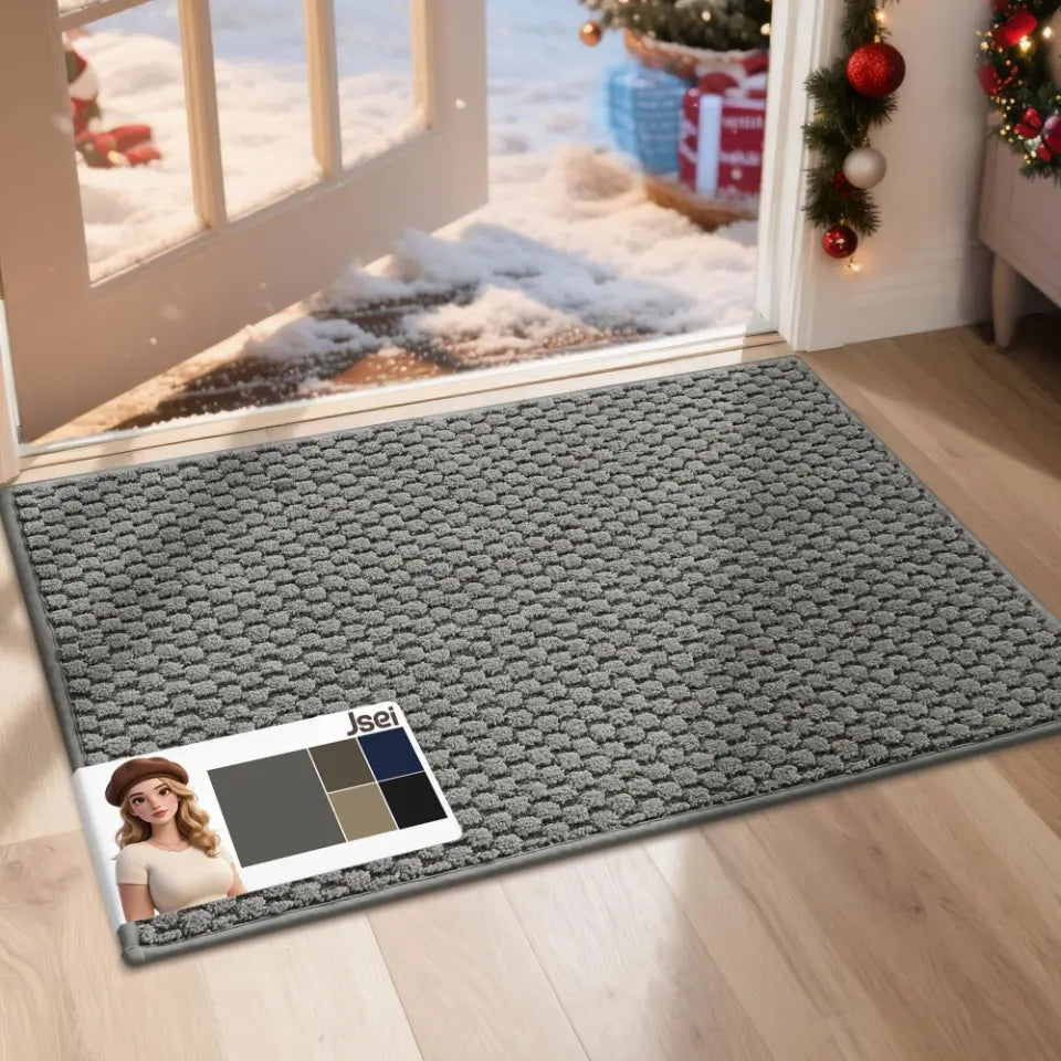 20x32 Light Grey Honeycomb Anti-Slip Entryway Mat