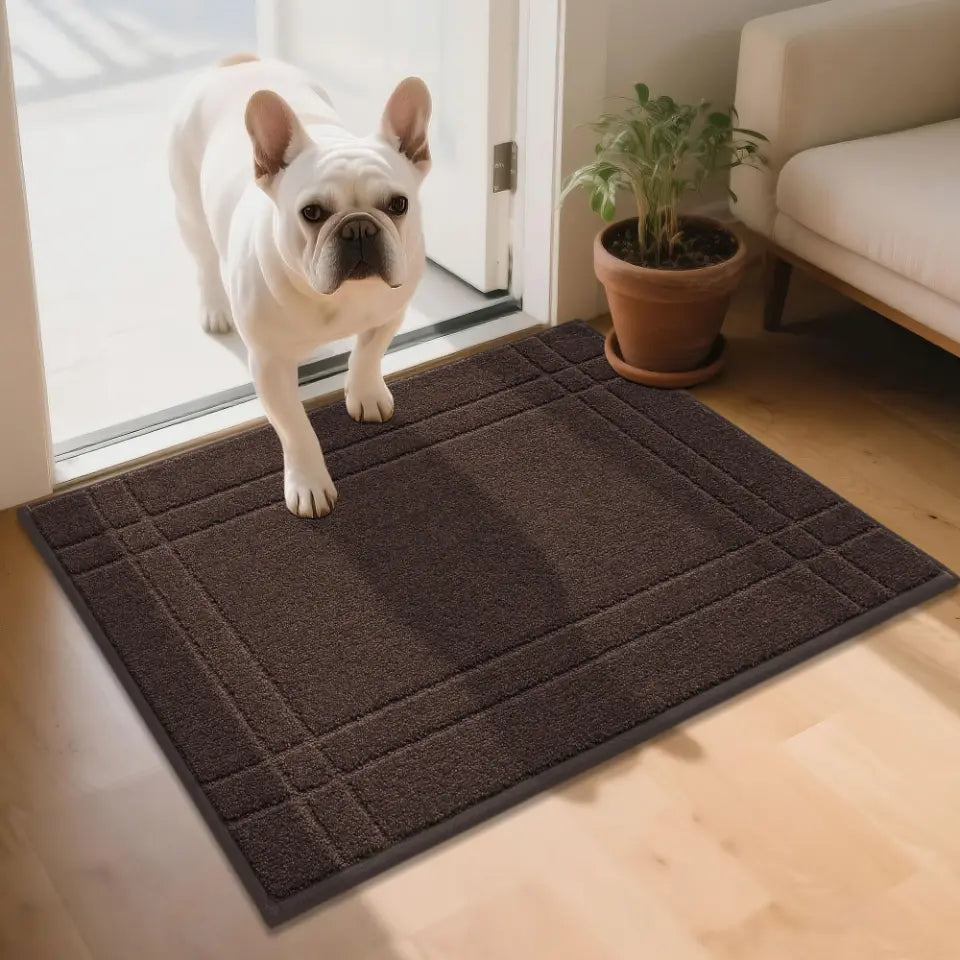 24x36 Brown Double Bordered Muddy Mat