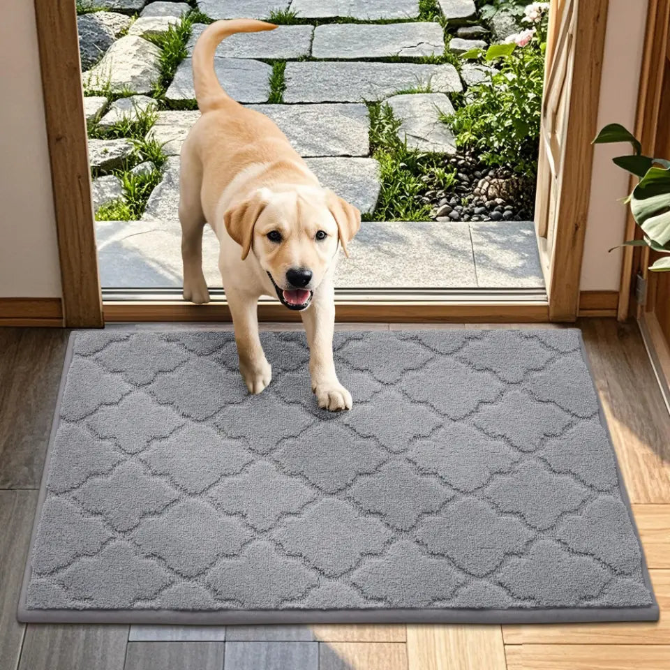 24x36 Light Grey Trellis Dirt Trapper Door Mats