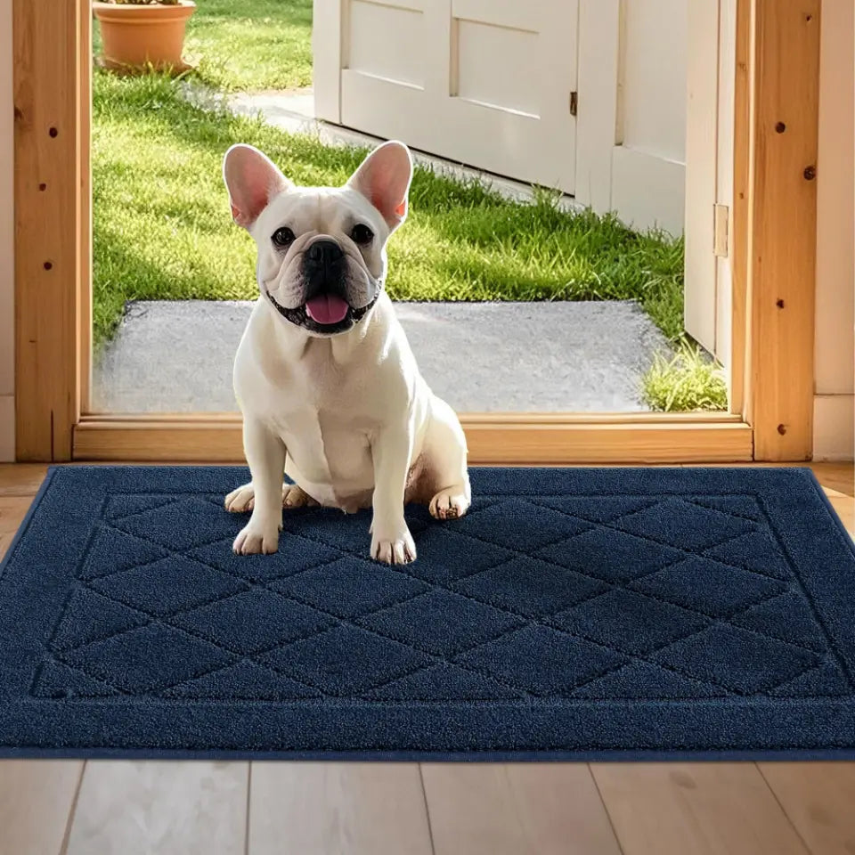24x36 Navy Blue Diamond Dirt Trapper Door Mats