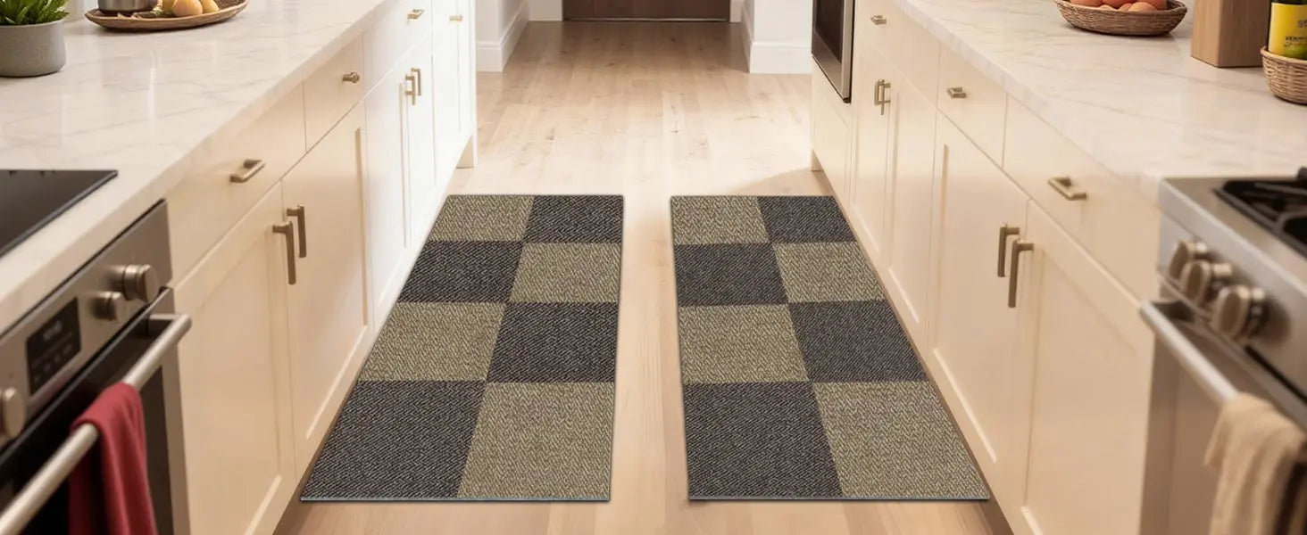 2 Color Set Scater Mats in Kitchen