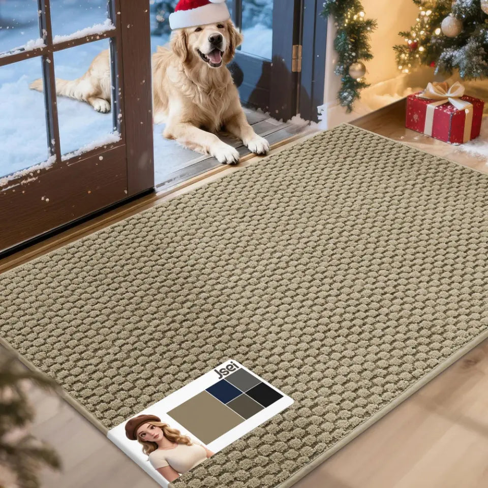 32x48 Beige Honeycomb Anti-Slip Entryway Mat