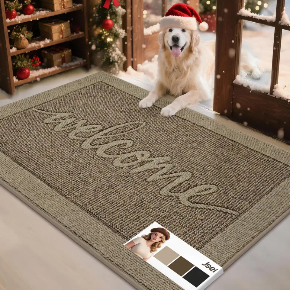 32x48 Beige Welcome Door Mat
