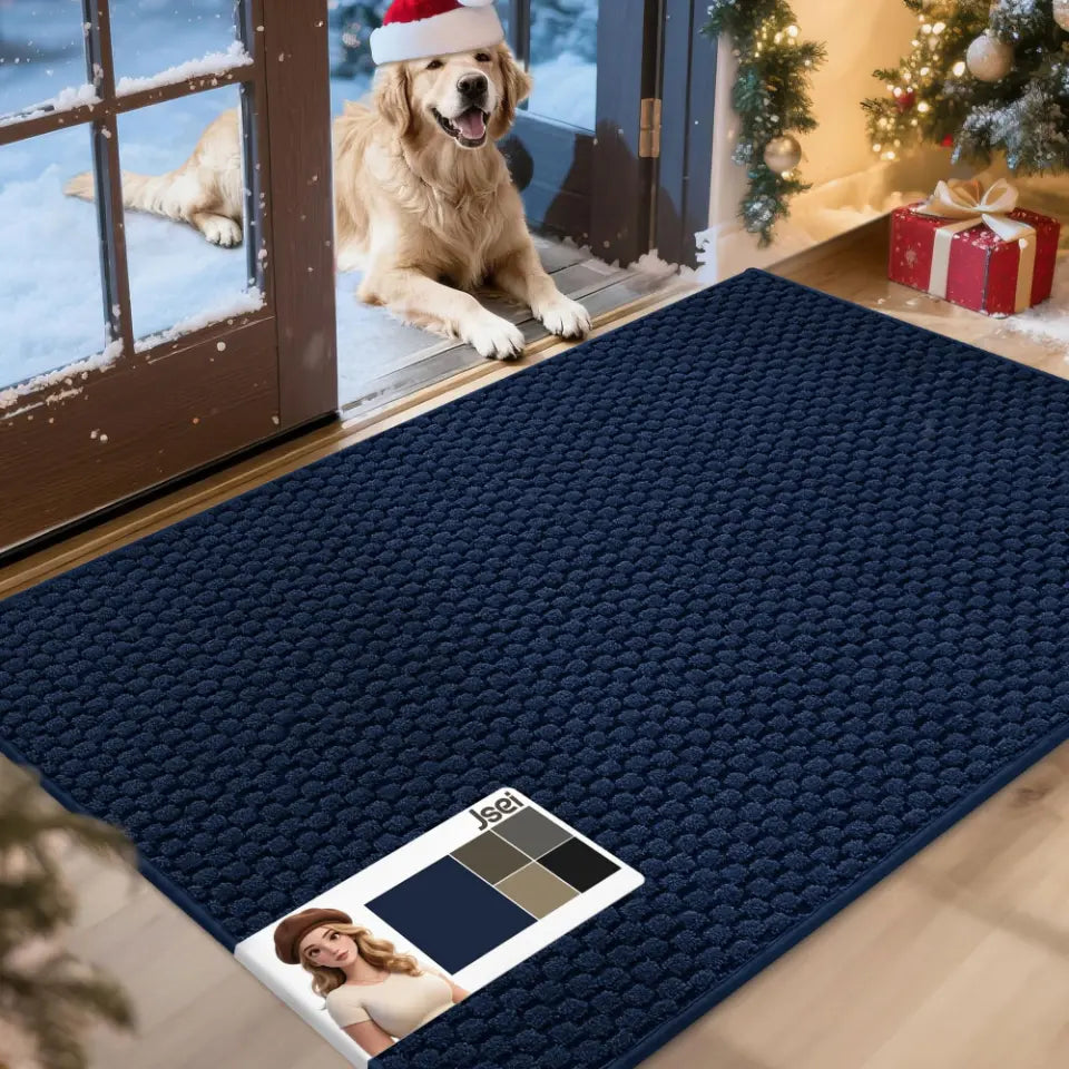 32x48 Blue Honeycomb Anti-Slip Entryway Mat