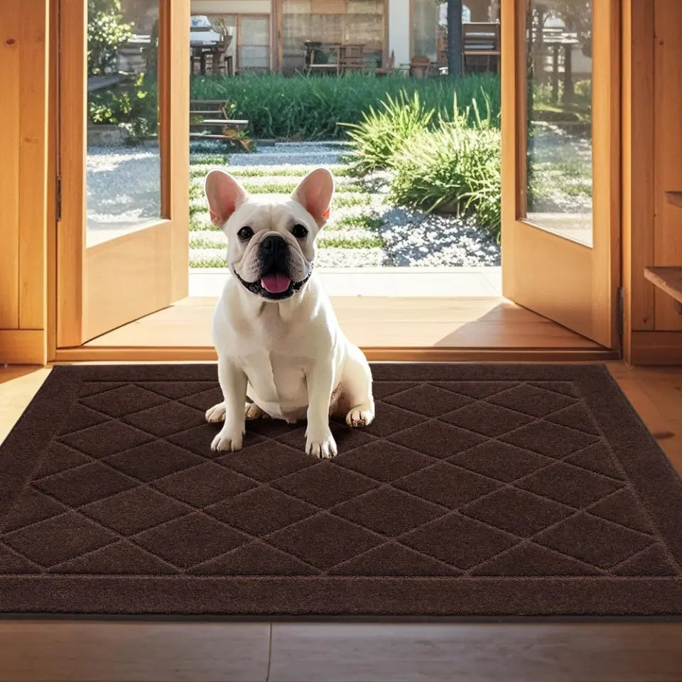 32x48 Brown Diamond Dirt Trapper Door Mats