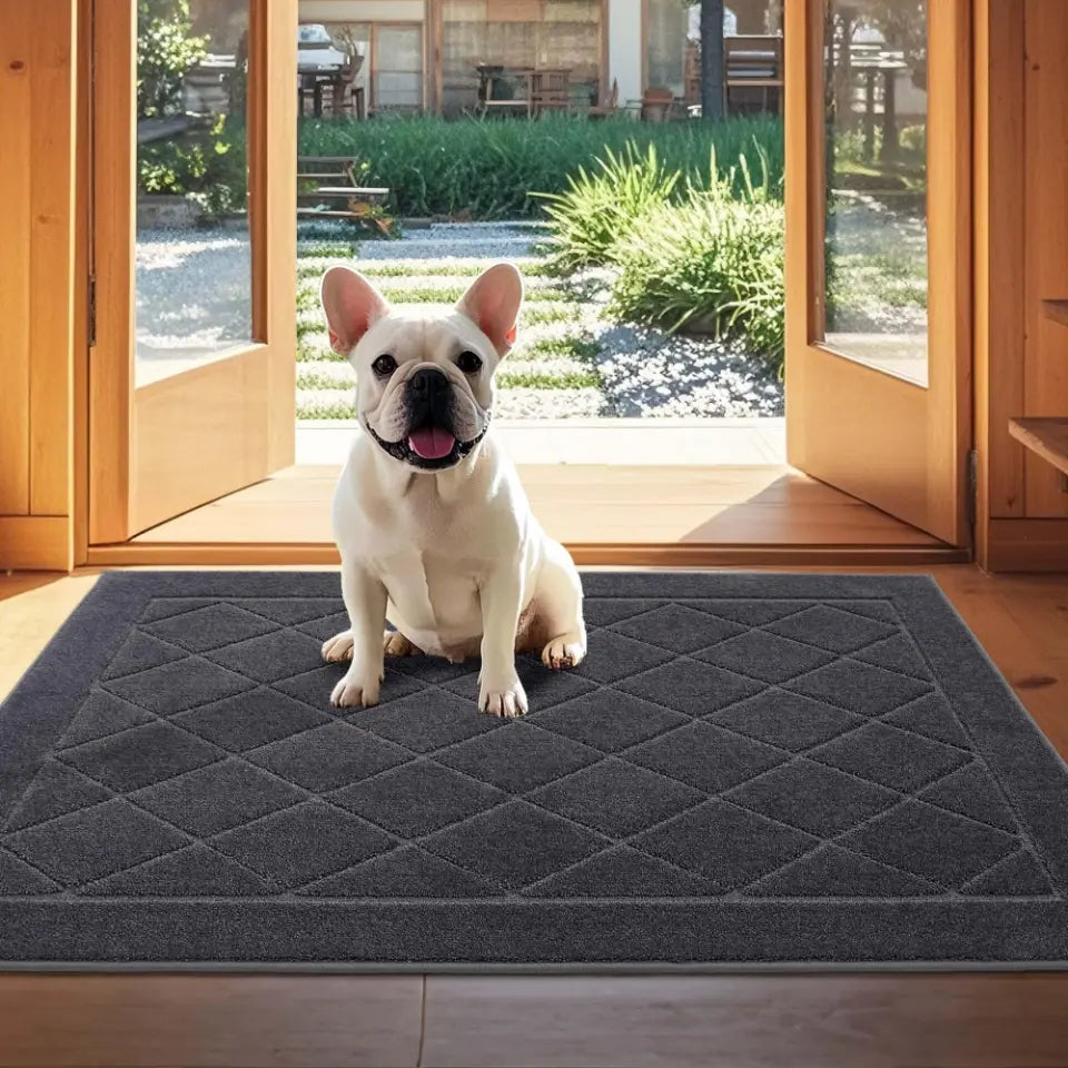 32x48 Dark Grey Diamond Dirt Trapper Door Mats