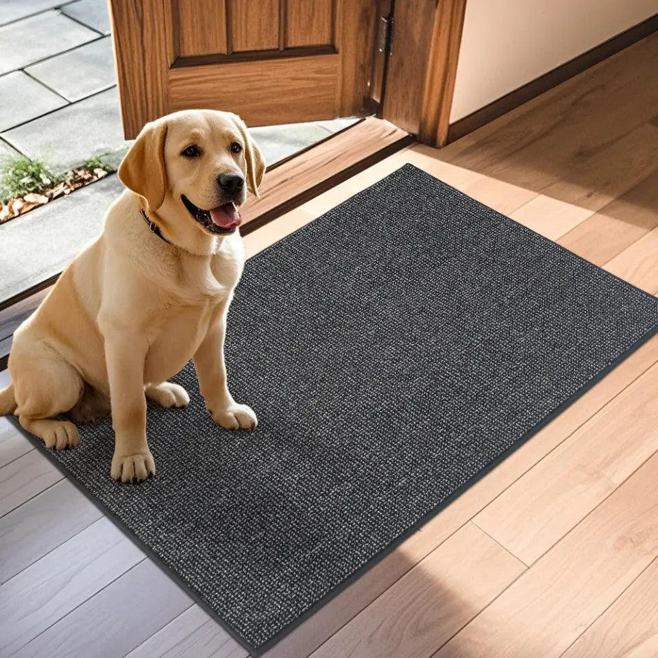 32x48 Dark Grey Plain Dirt Trapper Door Mats