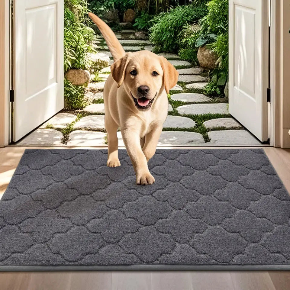 32x48 Dark Grey Trellis Dirt Trapper Door Mats