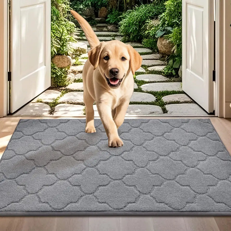 32x48 Light Grey Trellis Dirt Trapper Door Mats