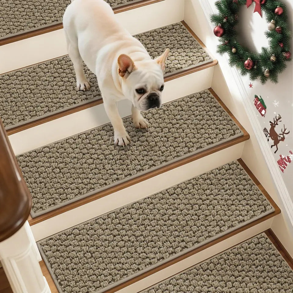 4 Set Beige Honeycomb Stair Treads