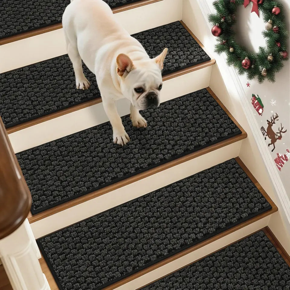 4 Set Dark Grey Honeycomb Stair Treads