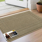 Beige 20x32 Double Bordered Muddy Mat