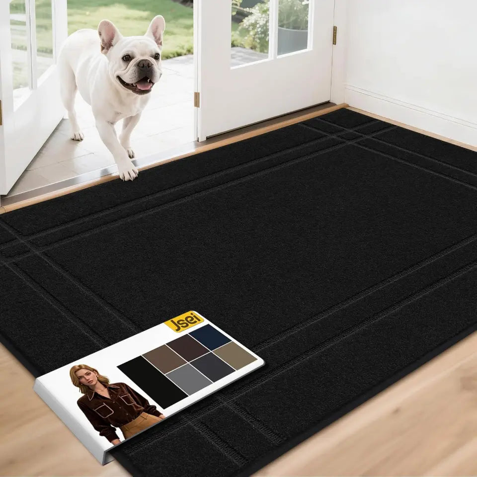 Black 36x60 Double Bordered Muddy Mat