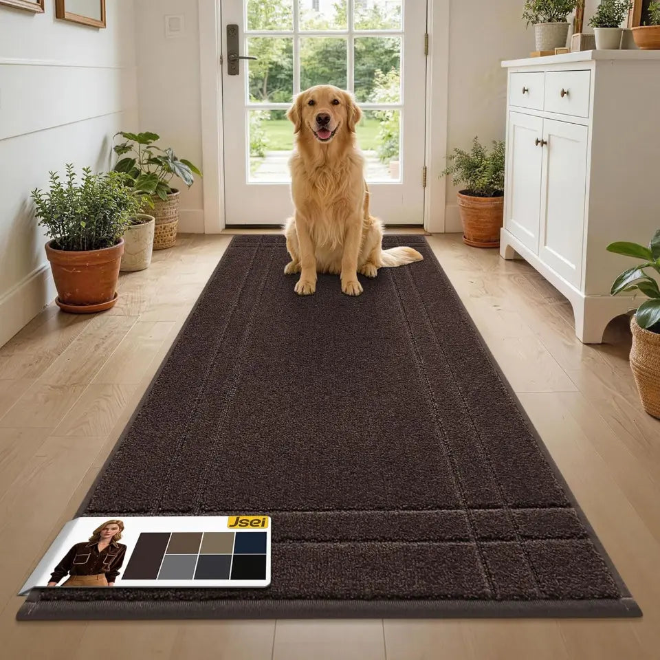 Brown 24x60 Double Bordered Muddy Mat