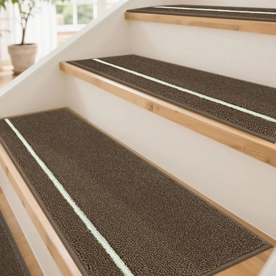 Brown Luminous Strip Stair Runners