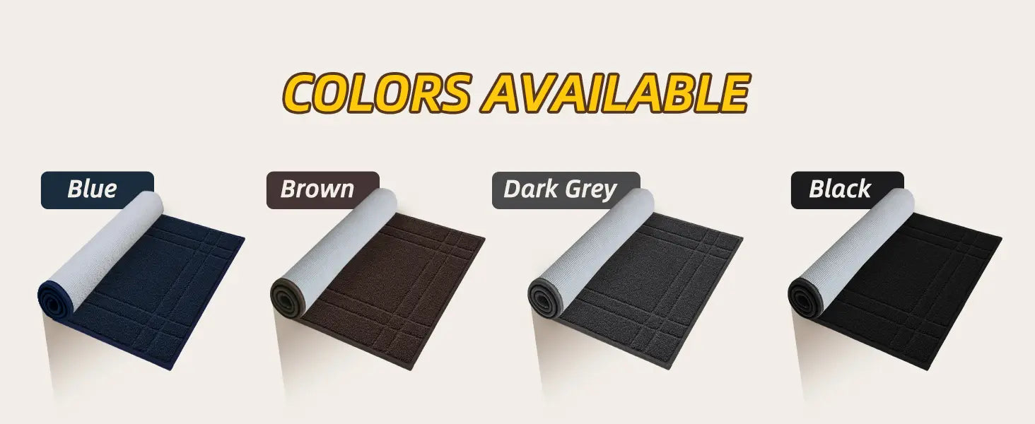 Color Type of Double Bordered Kitchen Scatter Rugs