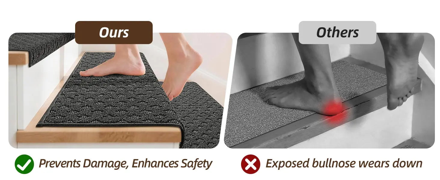 Comparing Geometric Bullnose Stair Mats with Others
