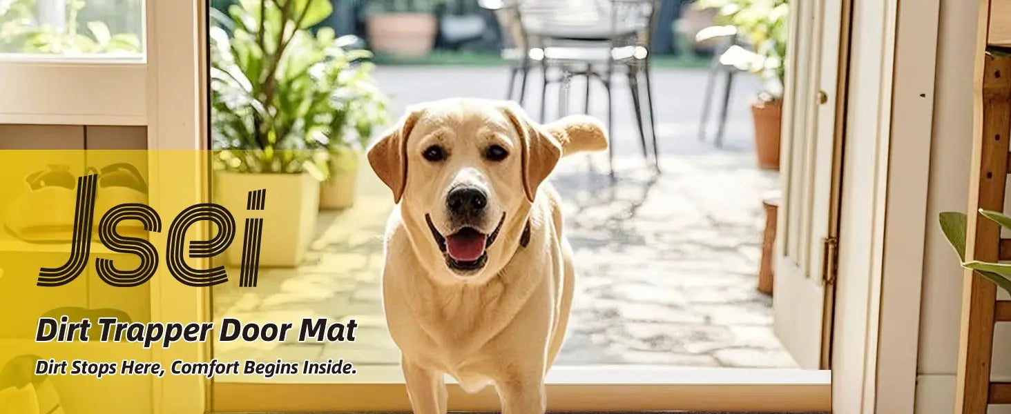Dog Go Back Home through Jsei Dirt Trapper Door Mat