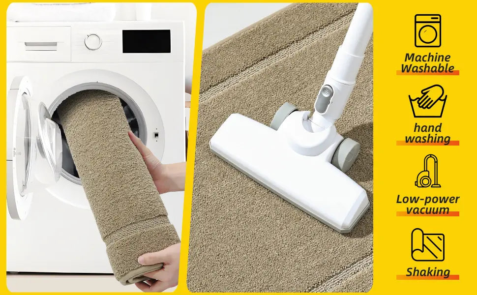 Easy Cleaning Tips of Bordered Washable Absorbent Kitchen Mats