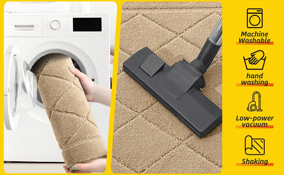 Easy Cleaning Tips of Diamond Washable Absorbent Kitchen Mats