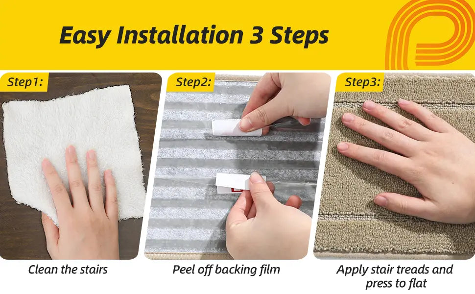 Easy Installation Toturial of Bordered Non-Slip Stair Treads