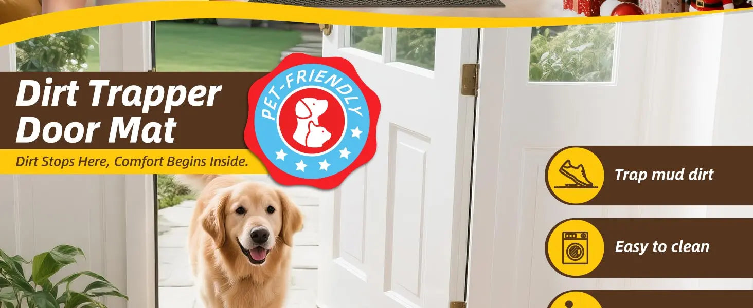 Feature of Greyish Brown Honeycomb Anti-Slip Entryway Mat