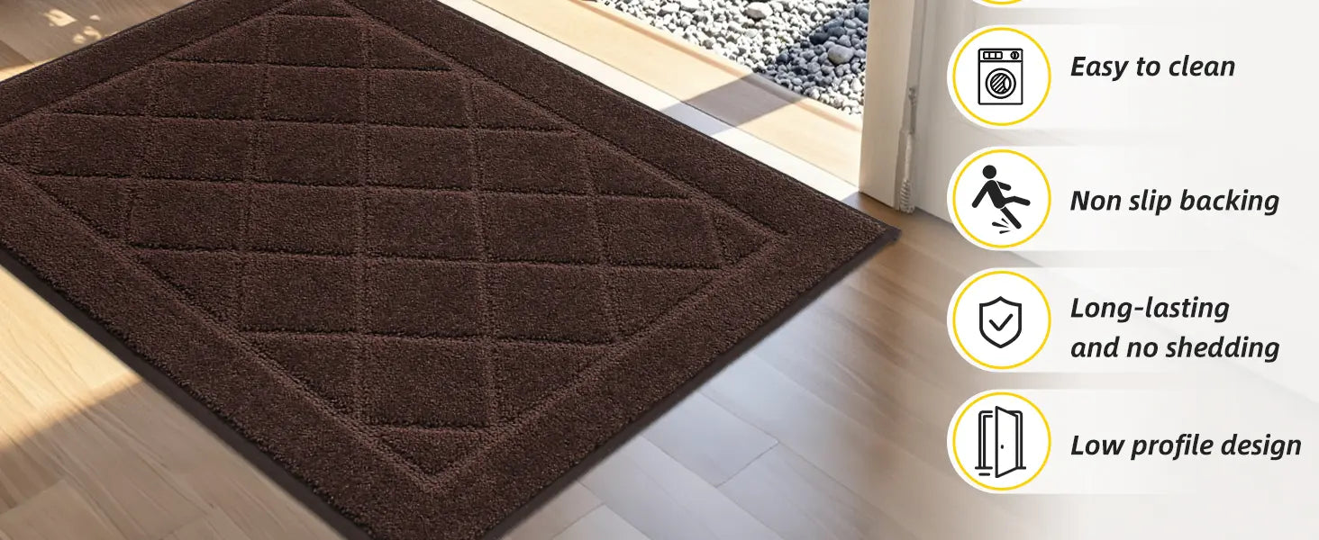 More Features of Diamond Dirt Trapper Door Mats