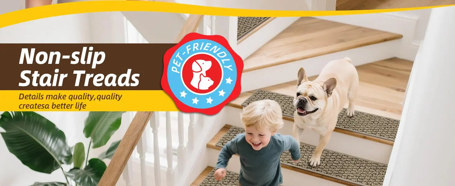 Non Slip Beige Honeycomb Stair Treads