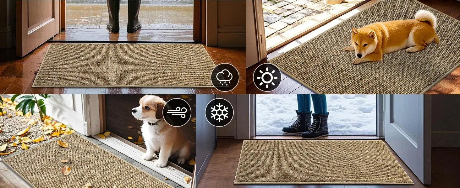 Plain Dirt Trapper Door Mats Suitable for Any Weather Application