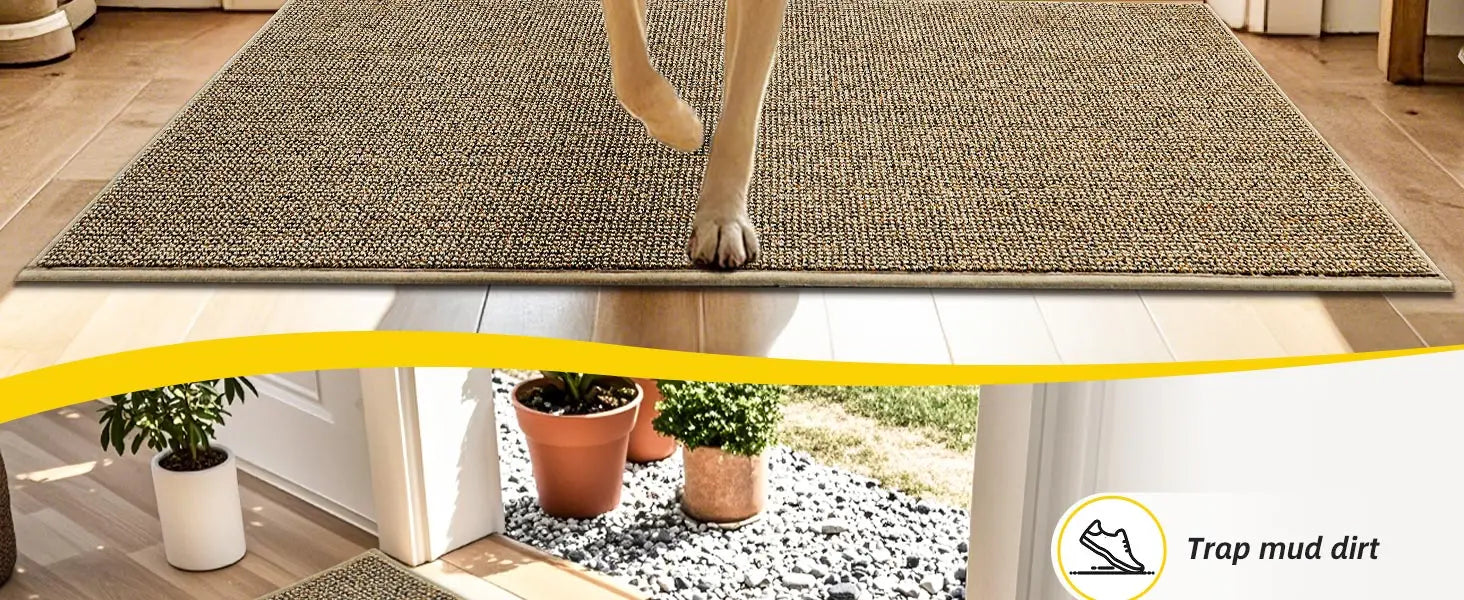 Plain Dirt Trapper Door Mats could Trap Mud Dirt