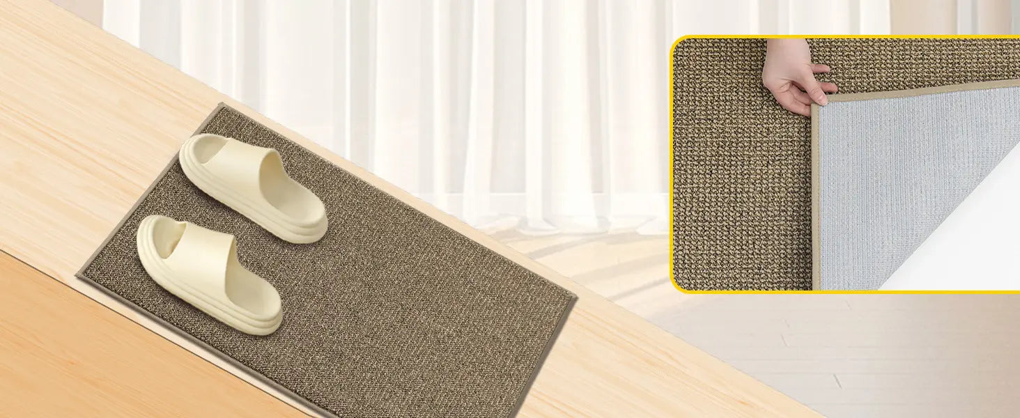 Plain Dirt Trapper Door Mats with Non-Slip Backing