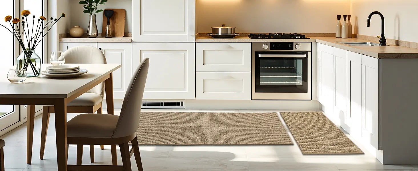 Plain Washable Absorbent Kitchen Mats Suitable for Kitchen