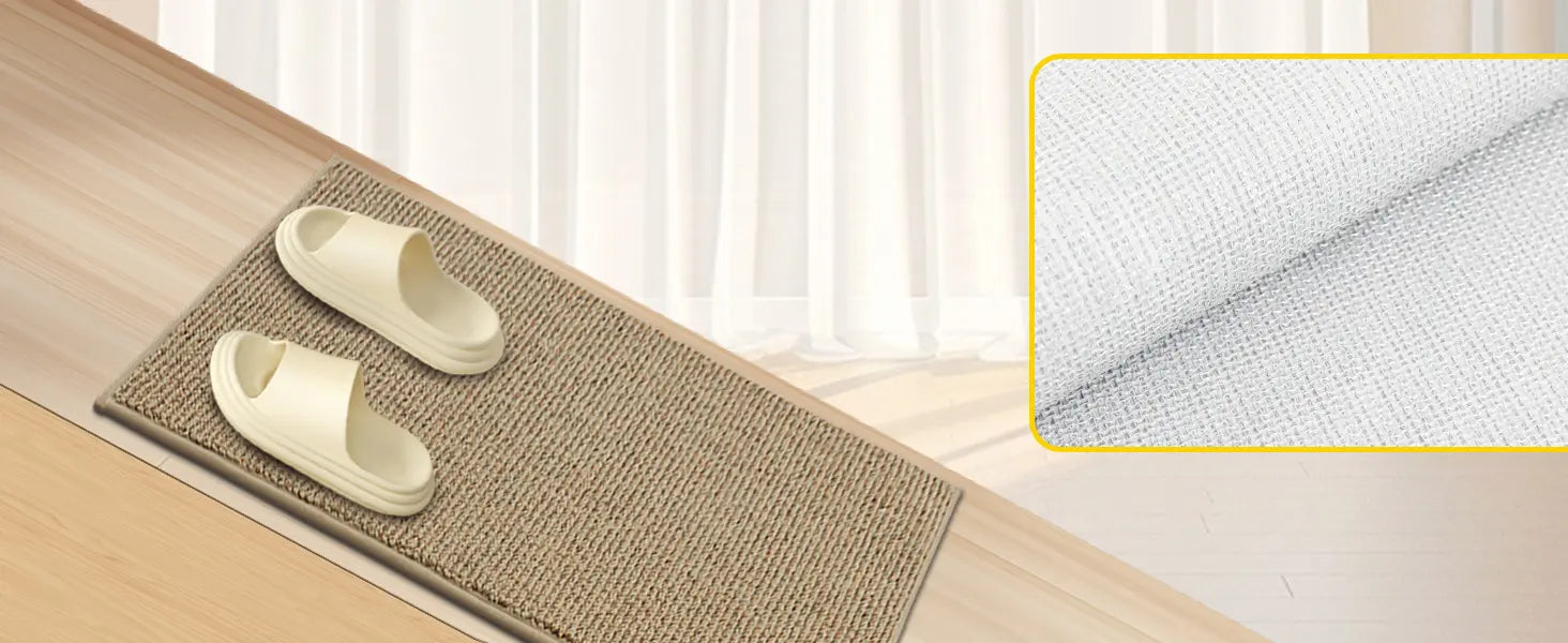 Plain Washable Absorbent Kitchen Mats with Non-Slip Backing