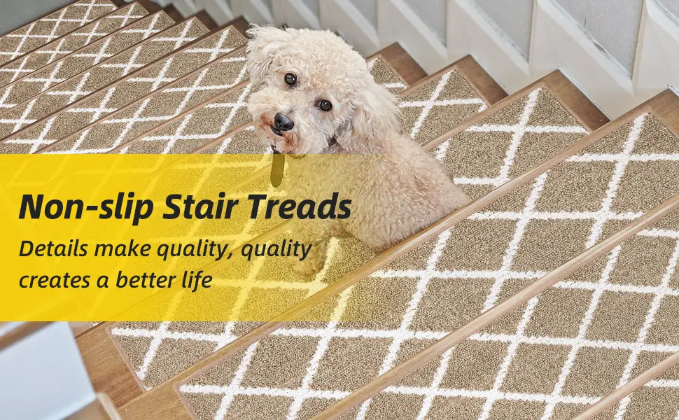 Product Description Banner of Diamond Non-Slip Stair Treads
