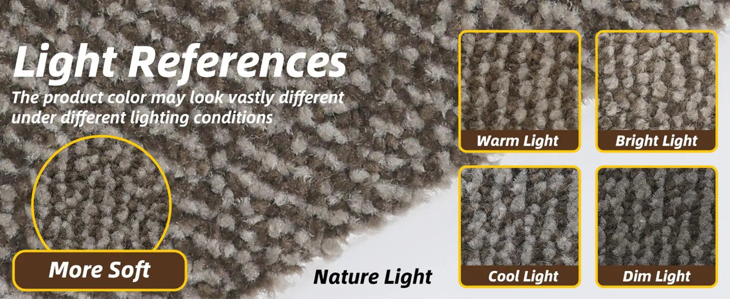 Scater Mats under Different Lights