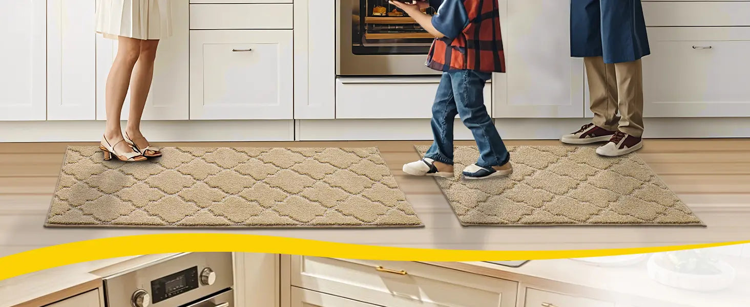 Standing on Trellis Kitchen Mat