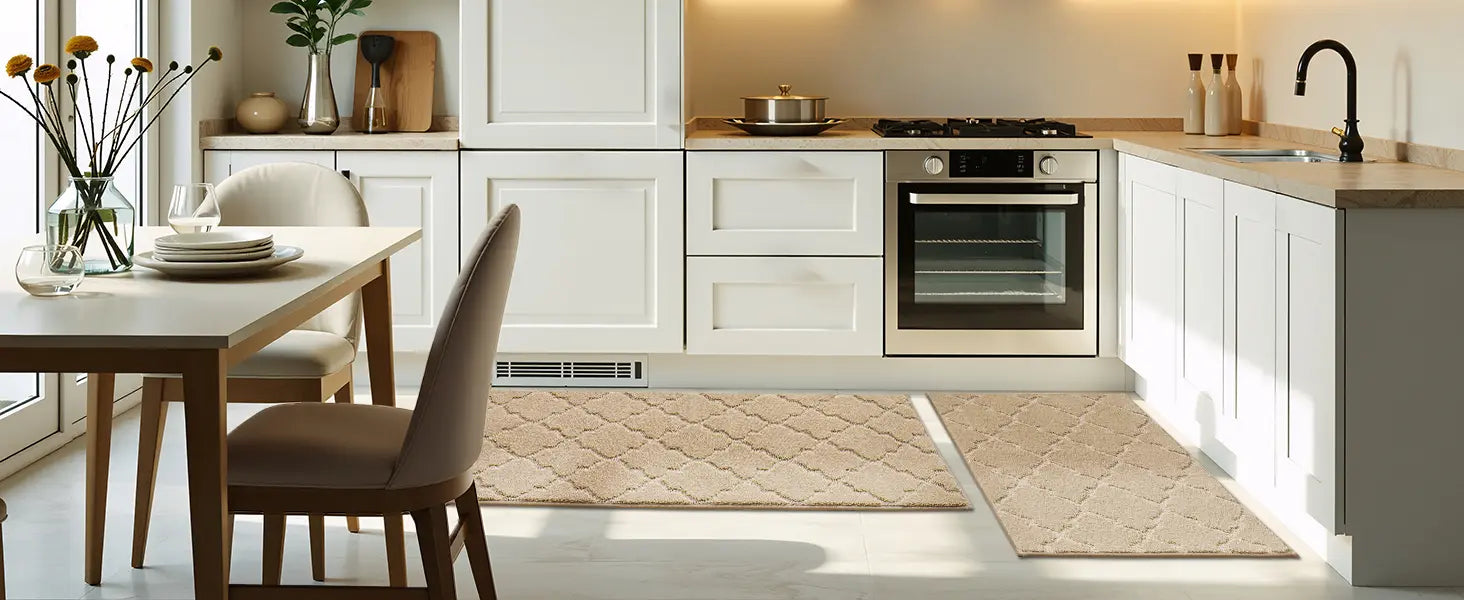 Trellis Washable Absorbent Kitchen Mats for Kitchen