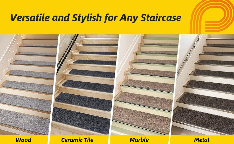 Versatile Staircase Application of Plain Non-Slip Stair Treads